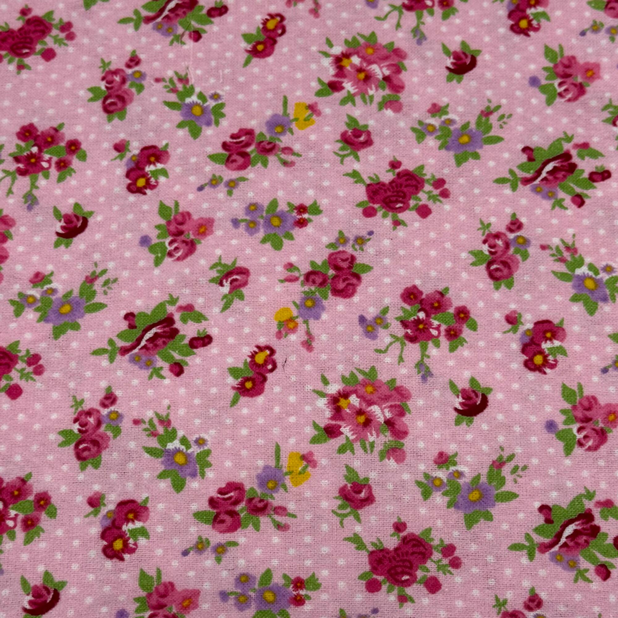 Feldman Flowers & Dots Cotton Flannel